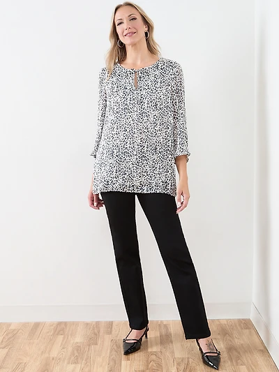 Bell Sleeve Chiffon Tunic