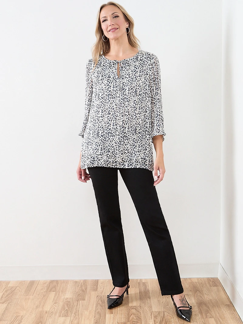 Bell Sleeve Chiffon Tunic
