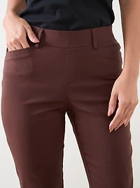 Emily Micro-Twill Slim Leg Pant