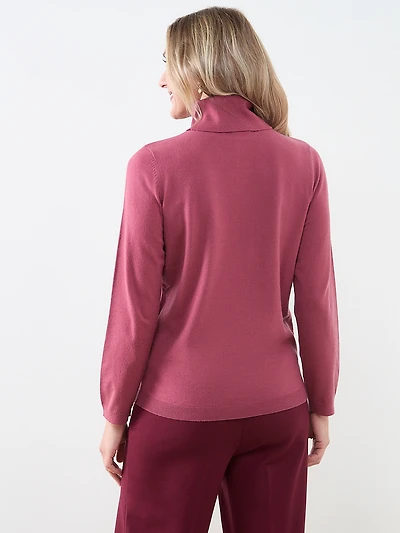 Essential Long Sleeve Soft Turtleneck Sweater