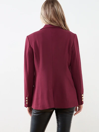 Long Line Blazer in Ponte