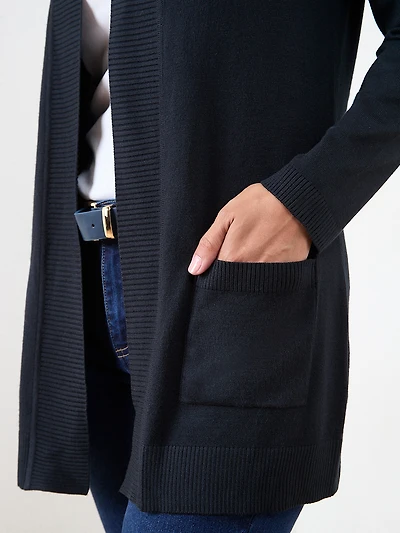 Long Sleeve Knit Cardigan with Pockets