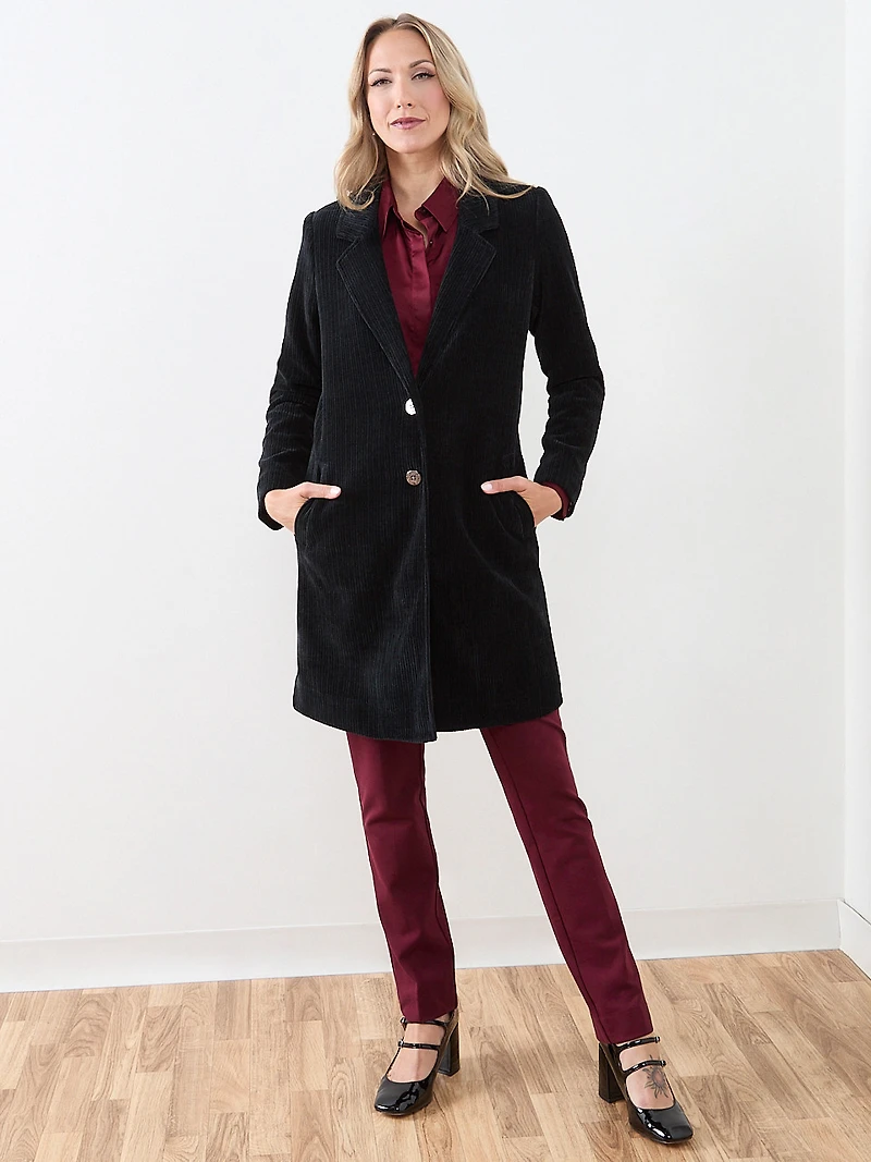 Luxe Corduroy Top Coat