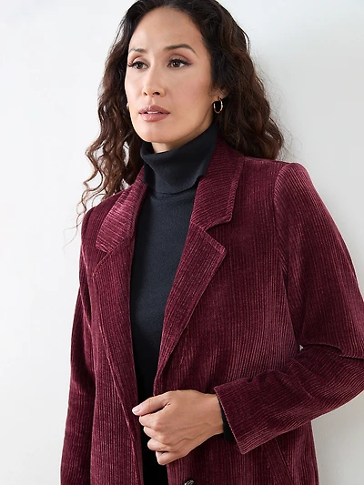 Luxe Corduroy Top- Coat