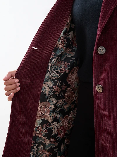 Luxe Corduroy Top- Coat