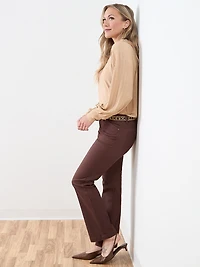 Mock Neck Shimmer Top