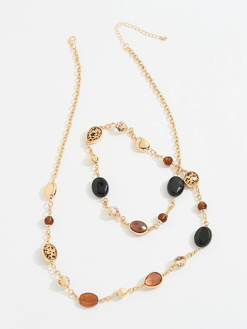 Gold Multi-Bead Necklace