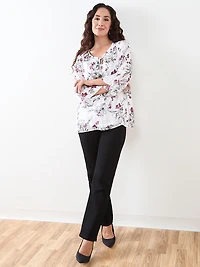 Petite Bell Sleeve Chiffon Tunic