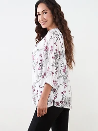 Petite Bell Sleeve Chiffon Tunic