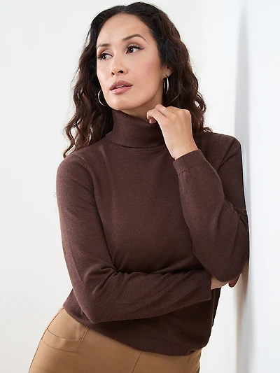Petite Essential Soft Knit Turtleneck Sweater