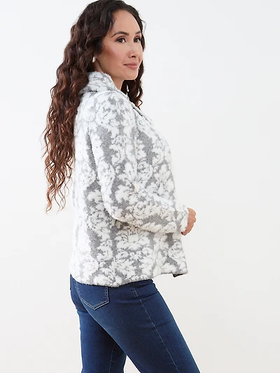 Petite Patterned Wrap Cardigan