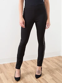 Ponte Side-Grommet Legging
