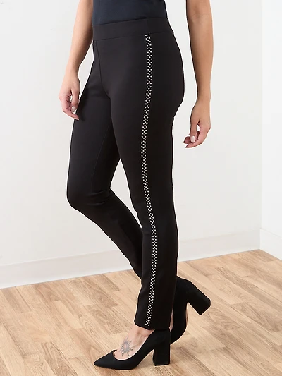Ponte Side-Grommet Legging