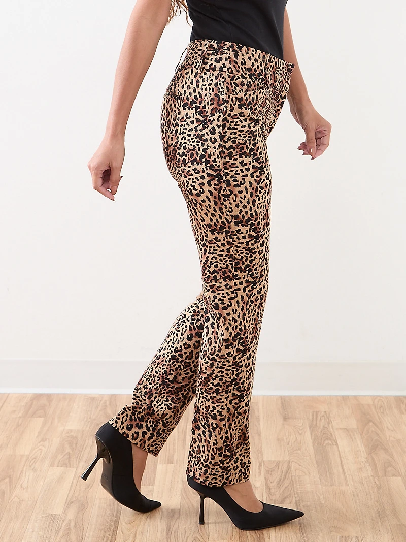 Quinn Animal Print Ponte Pant