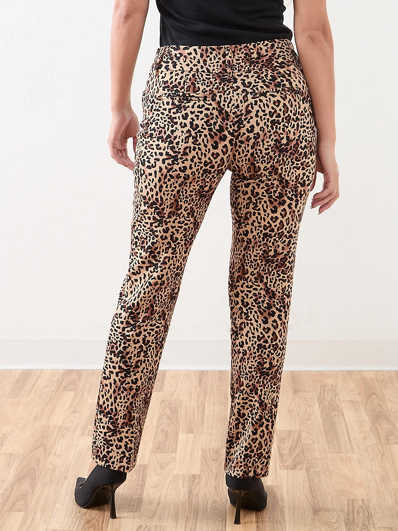 Quinn Animal Print Ponte Pant