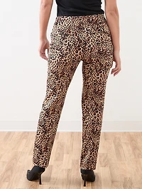 Quinn Animal Print Ponte Pant