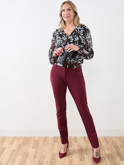 Quinn Ponte Slim Leg Pant