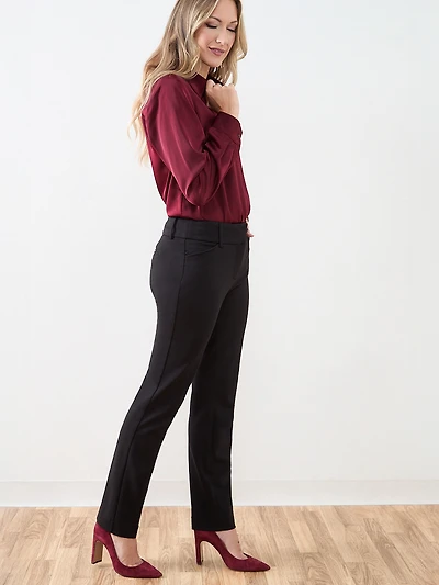 Quinn Slim-Leg Ponte Pant