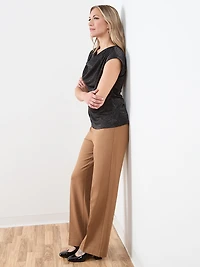Shimmer Cowl-Neck Top