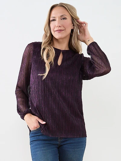 Shimmer Crinkle Top
