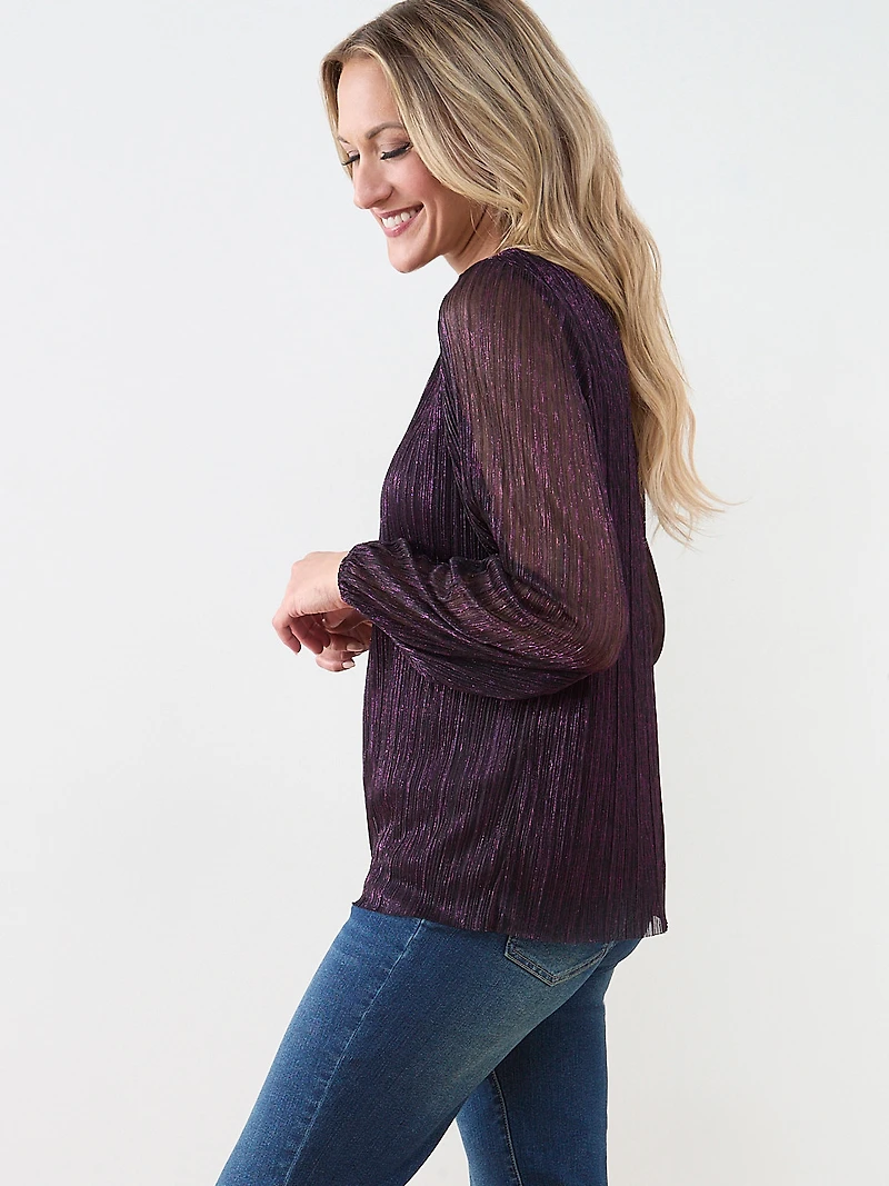 Shimmer Crinkle Top