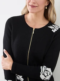 Short Length Zip-Front Sweater