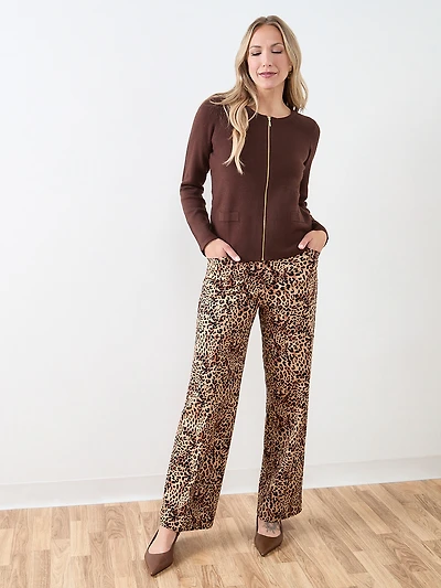 Short-Length Zip Front Sweater