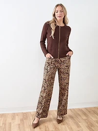 Short-Length Zip Front Sweater