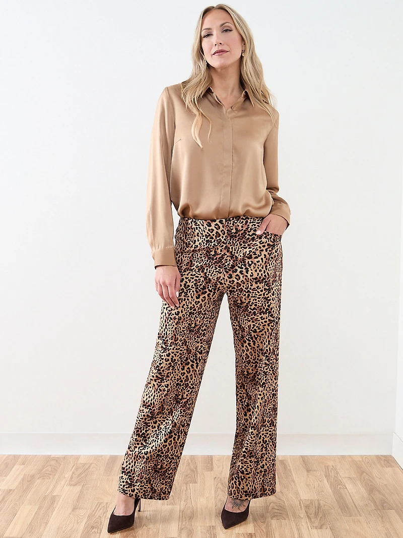 Tonia Ponte Wide Leg Pants