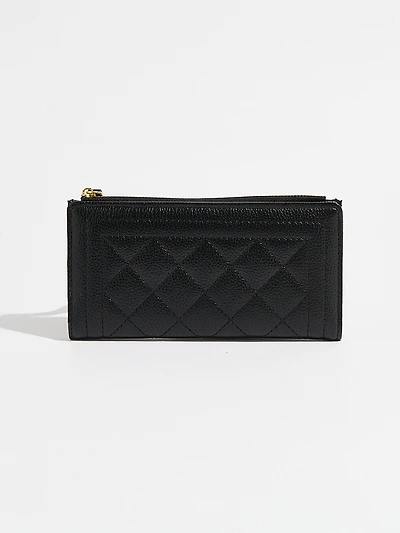 Faux Leather Wristlet