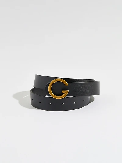 Black "G" Buckle Pant Belt