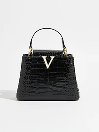 Black V Handbag