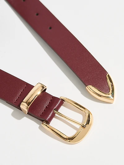 Classic Dark Cherry Pant Belt