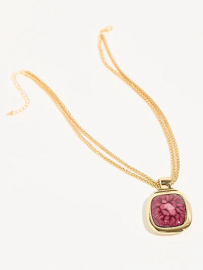 Reversible Pendant Necklace
