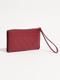 Ruby Faux Leather Wristlet