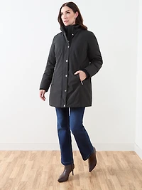 Black Vegan Down Parka