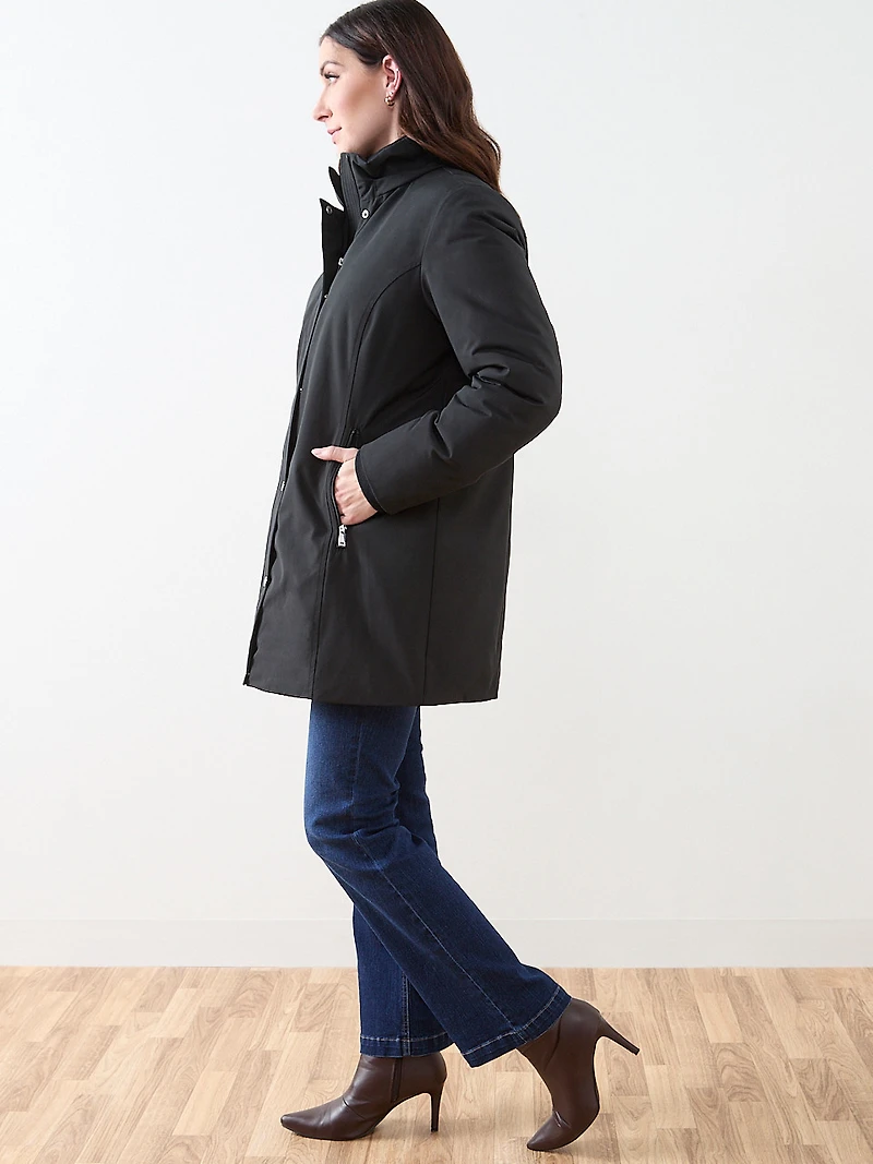 Black Vegan Down Parka