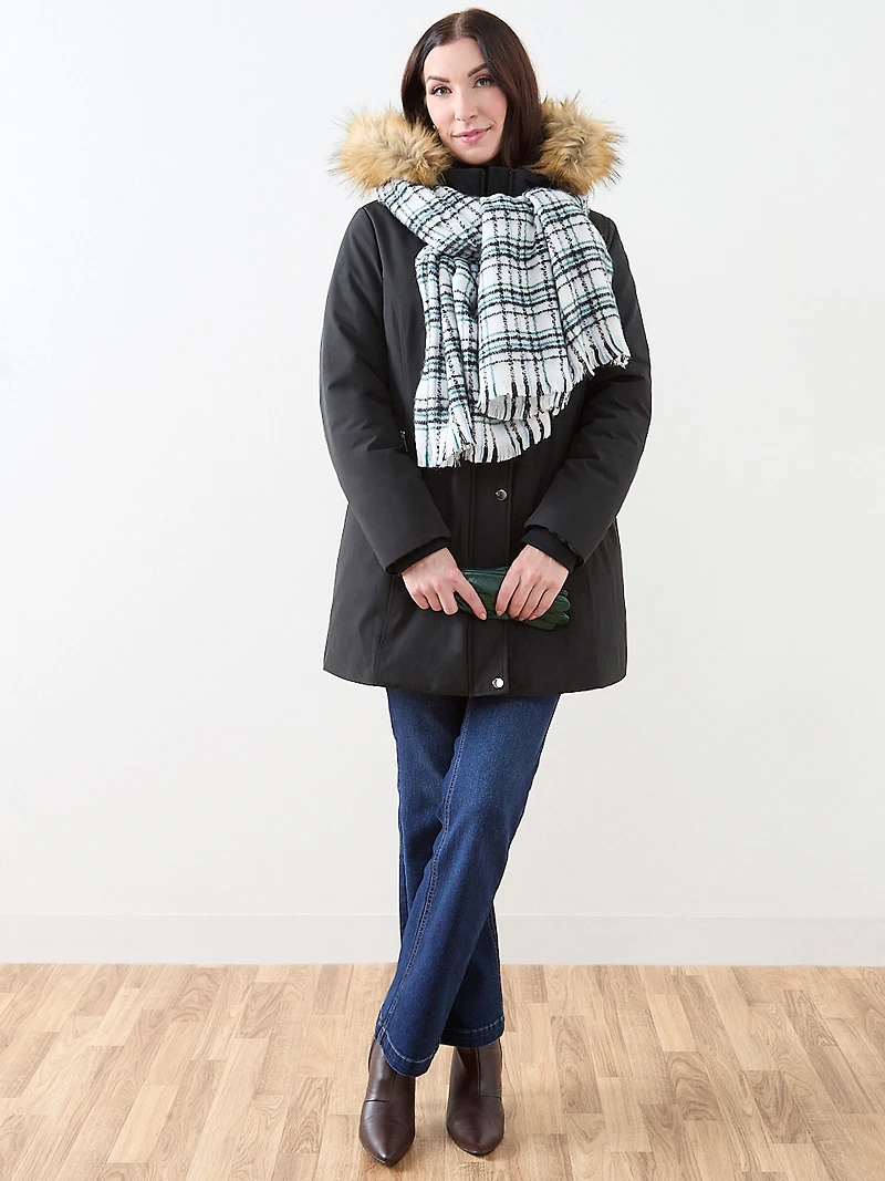 Black Vegan Down Parka