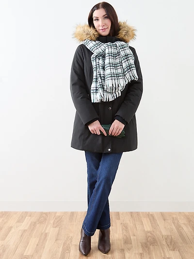Black Vegan Down Parka