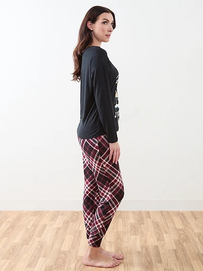 Dear Santa Screen Print PJ Set