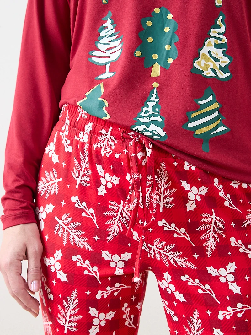 Foil Trees Screen Print PJ Set