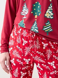 Foil Trees Screen Print PJ Set
