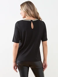 Gem Embellished Top