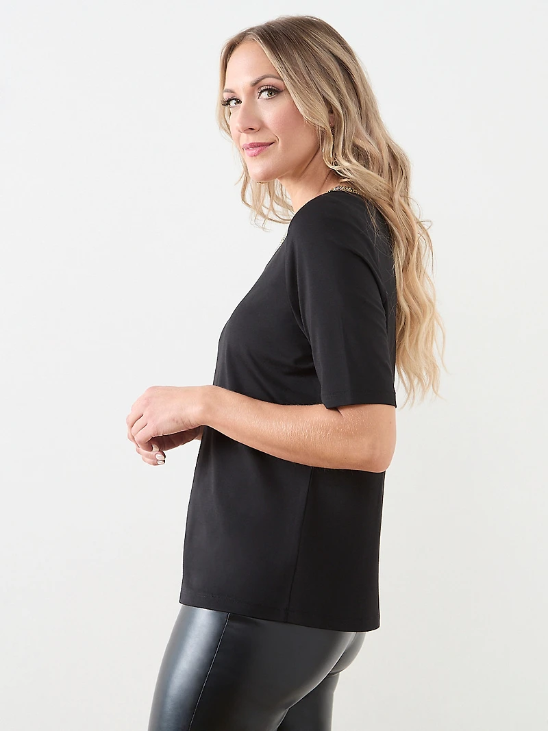 Gem Embellished Top