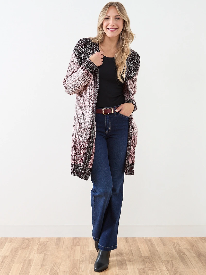 Long Sleeve Chunky Knit Cardigan