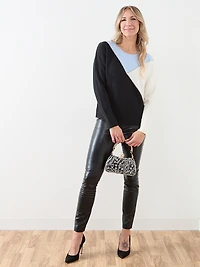 Long Sleeve Colourblock Sweater