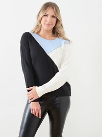 Long Sleeve Colourblock Sweater