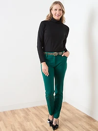 Long Sleeve Stretch Jersey Turtleneck