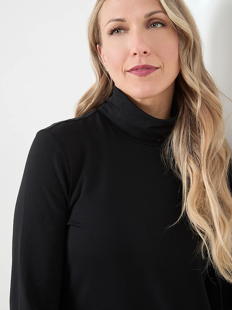 Long Sleeve Stretch Jersey Turtleneck