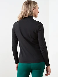 Long Sleeve Stretch Jersey Turtleneck